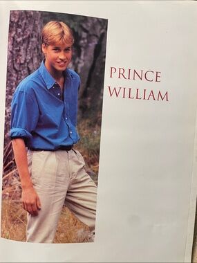Barnes & Noble Prince William Coffee Table Book - Blue Cover, Cream Pages